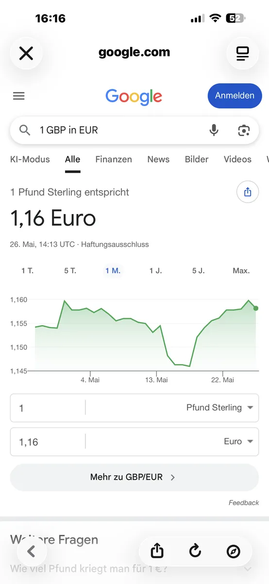 البحث عن سعر الصرف يدويًا