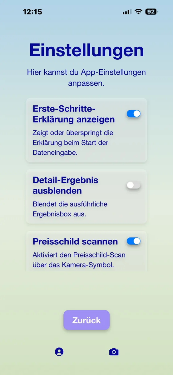 PayByTime Einstellungen Teil 1