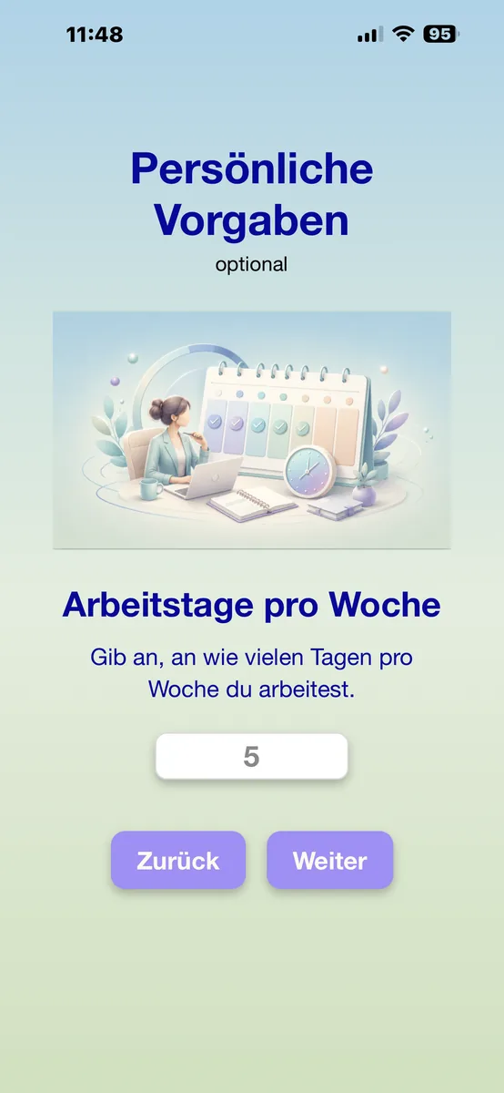 Arbeitstage pro Woche