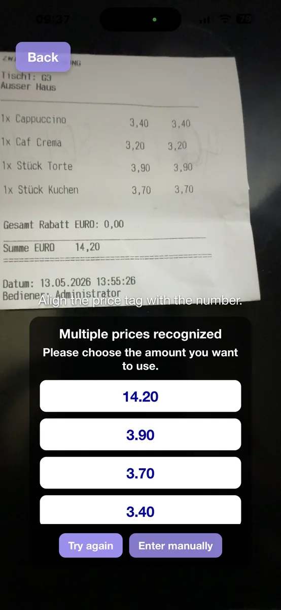 Camera multiple recognition