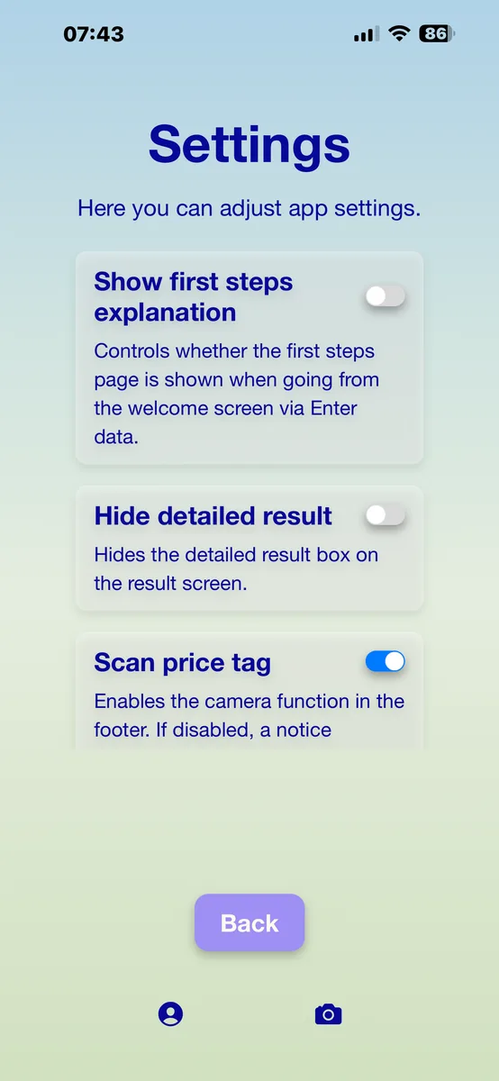 PayByTime settings part 1