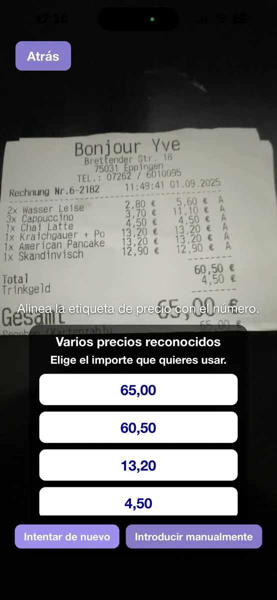 Cámara multiple recognition