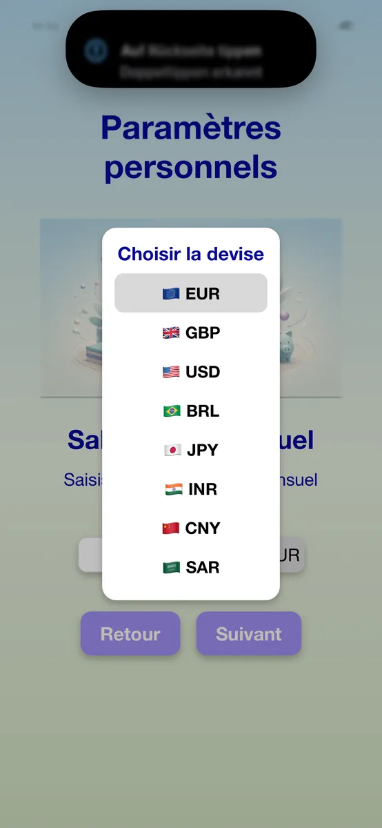 Salaire net et choix de devise