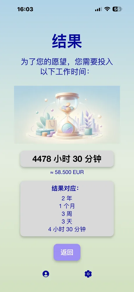 PayByTime 结果界面